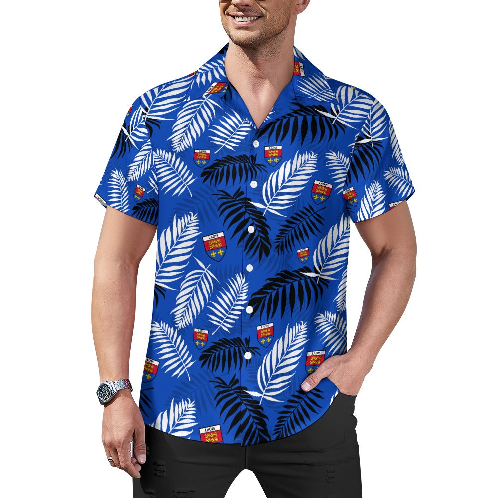 County Laois Hawaiian Button Up Shirt - Adults