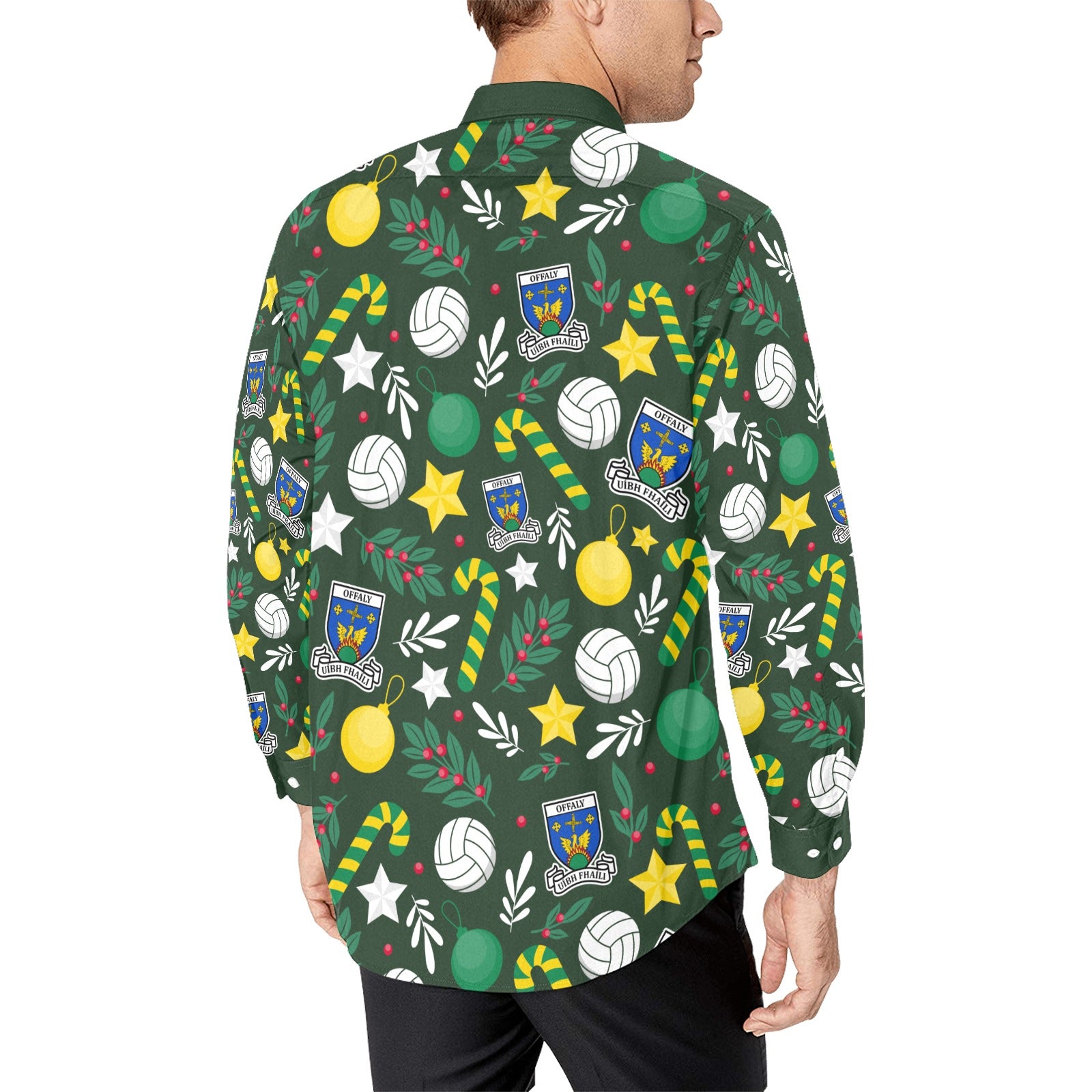 County Offaly Christmas Button Up Shirt