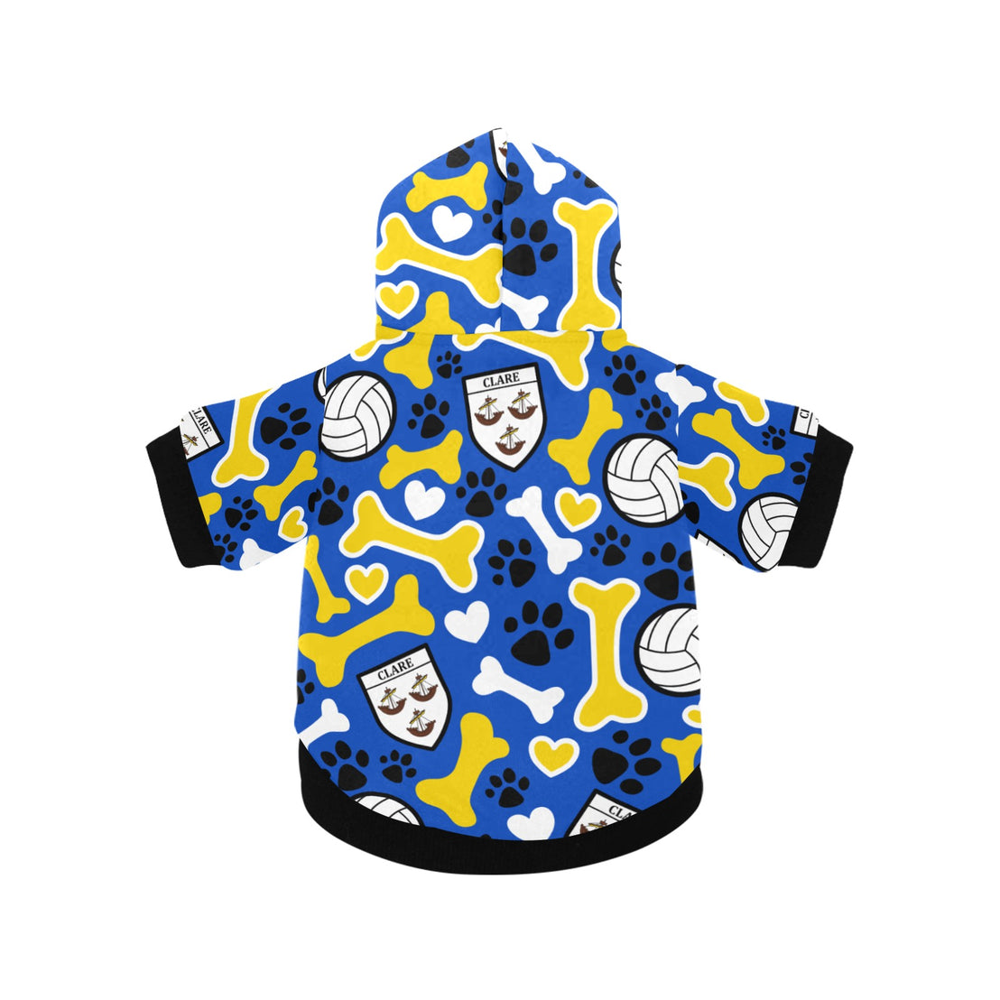 County Clare Pooch Pattern Pet Hoodie