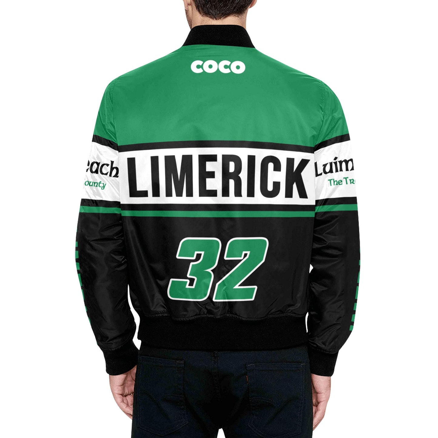 County Limerick Vintage Quilted Bomber Jacket