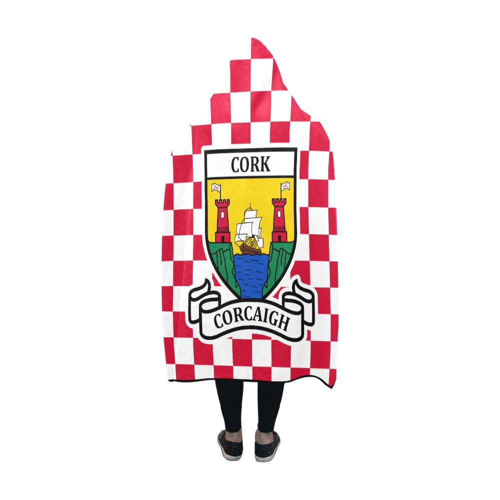 County Cork Premium Chequered Hooded Blanket