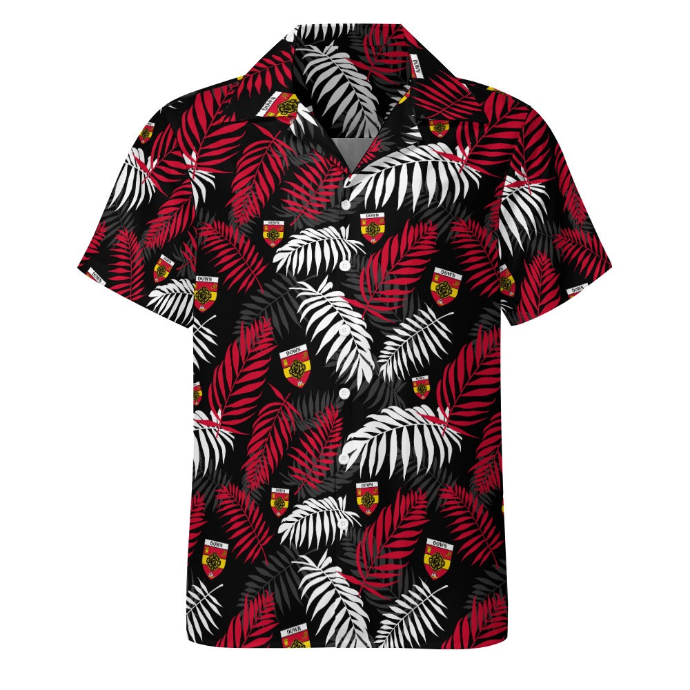 County Down Hawaiian Button Up Shirt - Adults 4XL