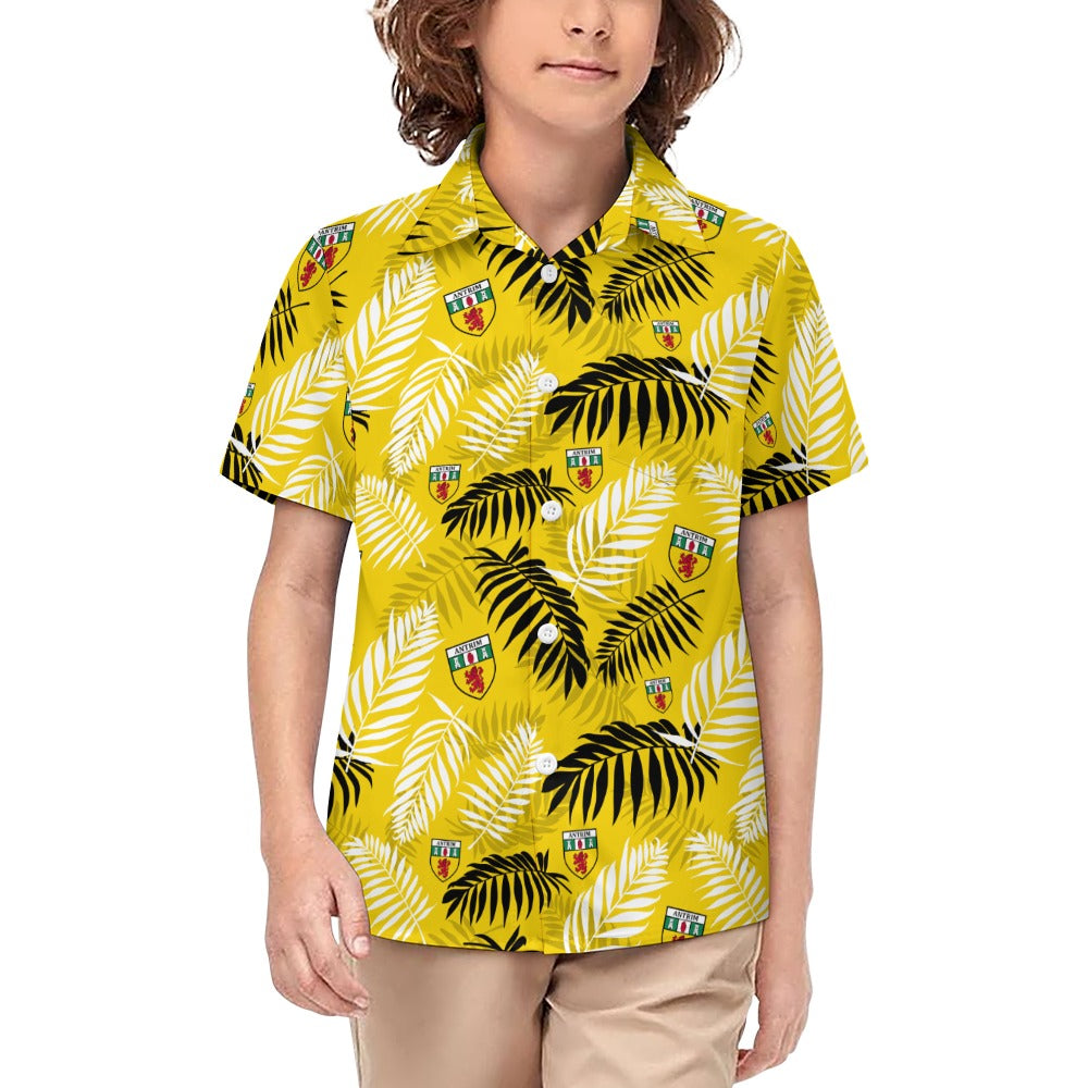 County Antrim Hawaiian Button Up Shirt - Kids