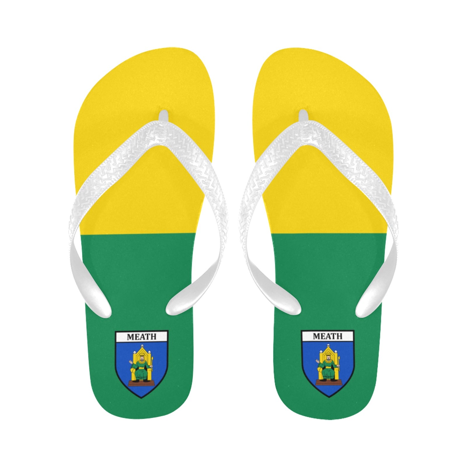 County Meath Classic Crest Flip Flops