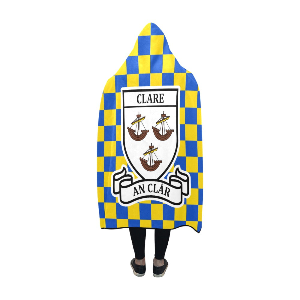 County Clare Premium Chequered Hooded Blanket