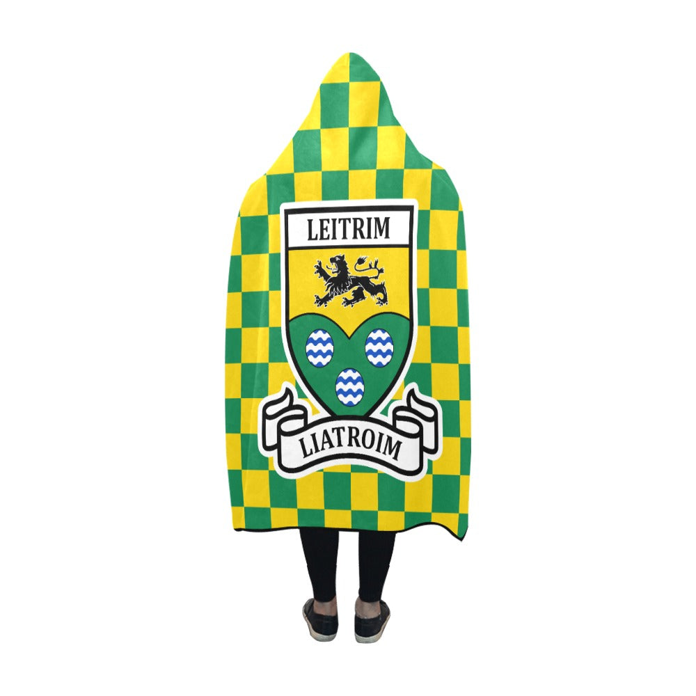 County Leitrim Premium Chequered Hooded Blanket