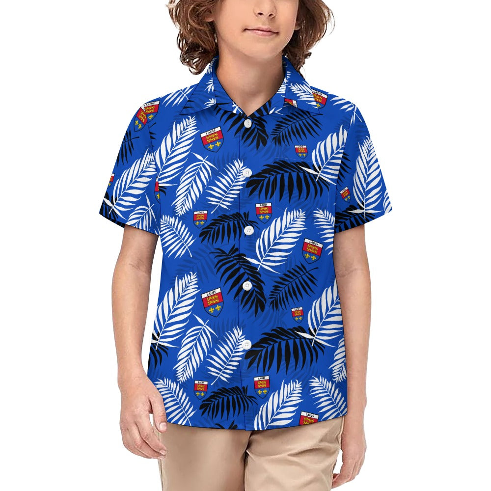 County Laois Hawaiian Button Up Shirt - Kids