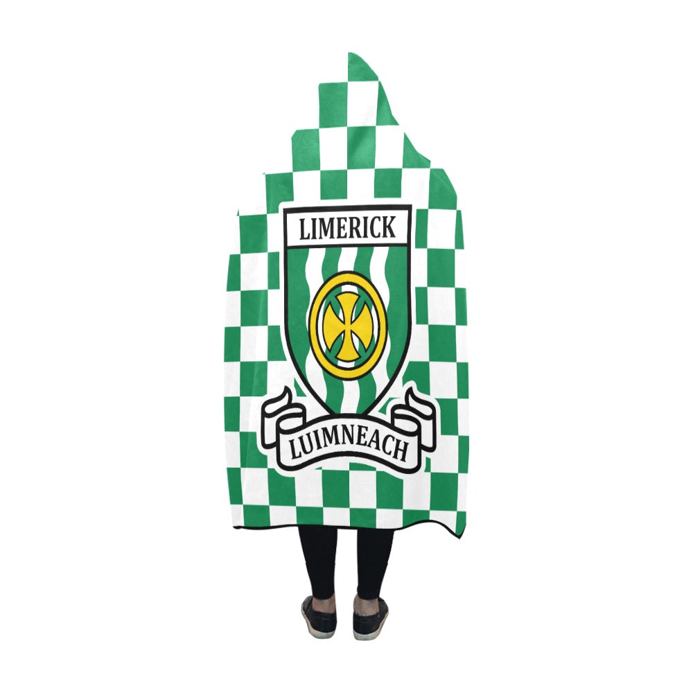 County Limerick Premium Chequered Hooded Blanket