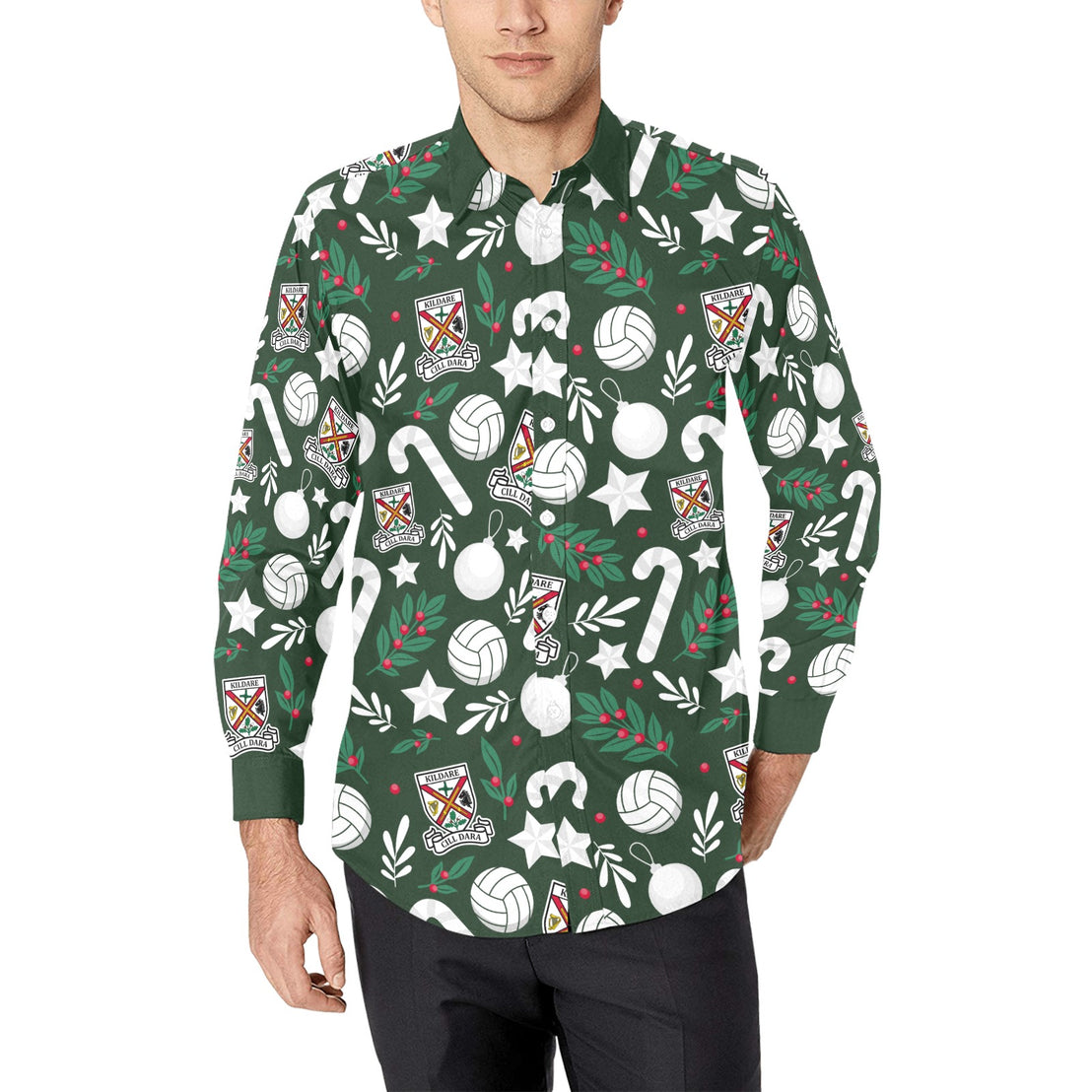 County Kildare Christmas Button Up Shirt