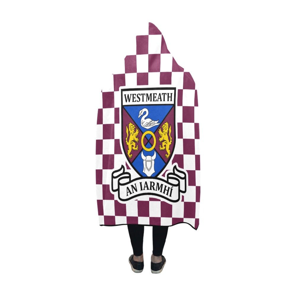 County Westmeath Premium Chequered Hooded Blanket
