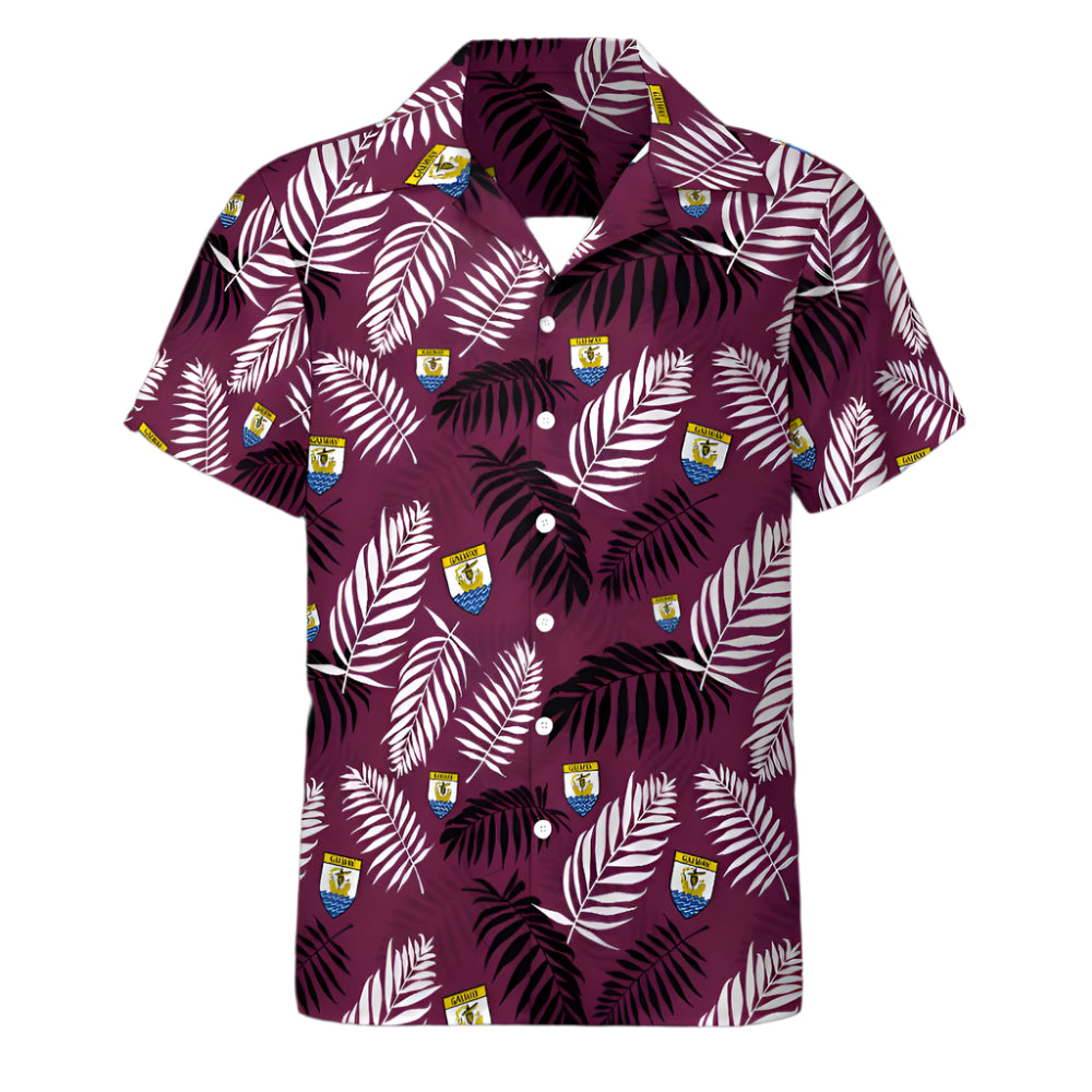 County Galway Hawaiian Button Up Shirt - Adults 4XL