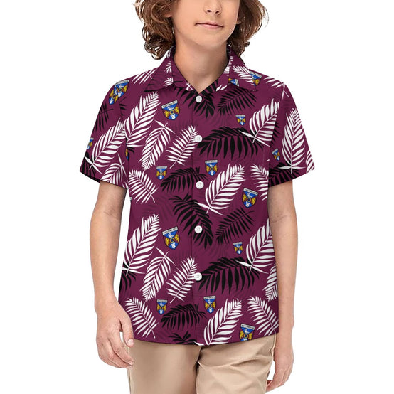 County Westmeath Hawaiian Button Up Shirt - Kids