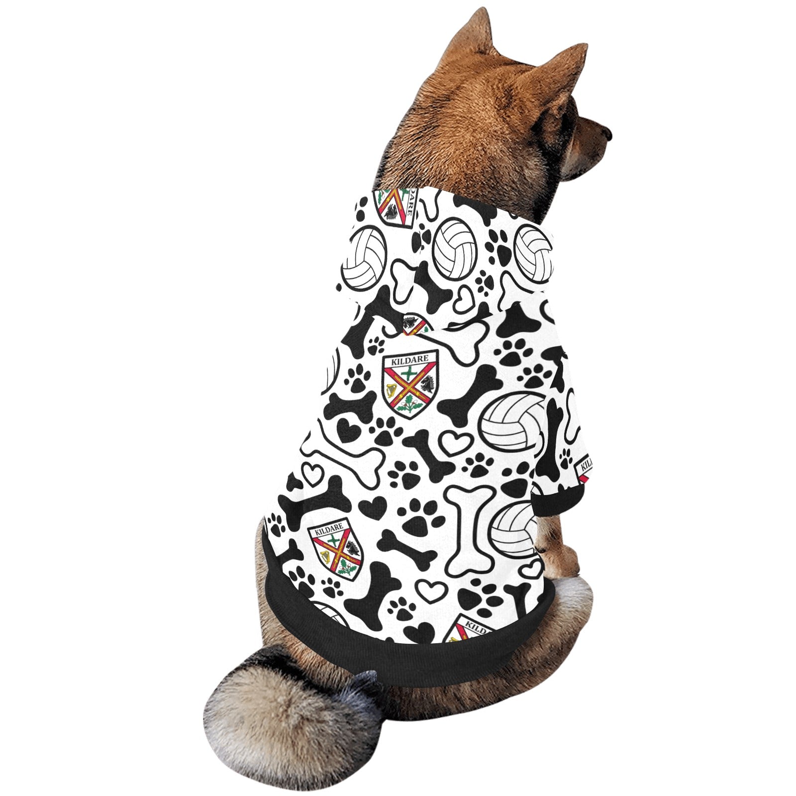 County Kildare Pooch Pattern Pet Hoodie