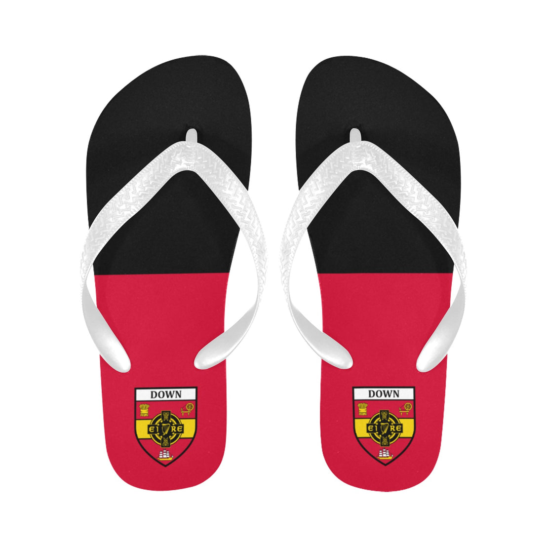 County Down Classic Crest Flip Flops