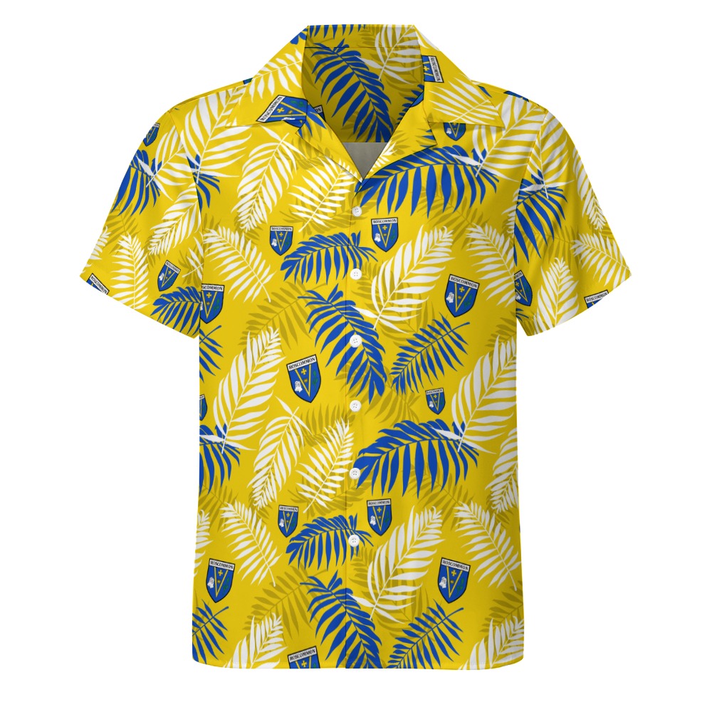 County Roscommon Hawaiian Button Up Shirt Adults