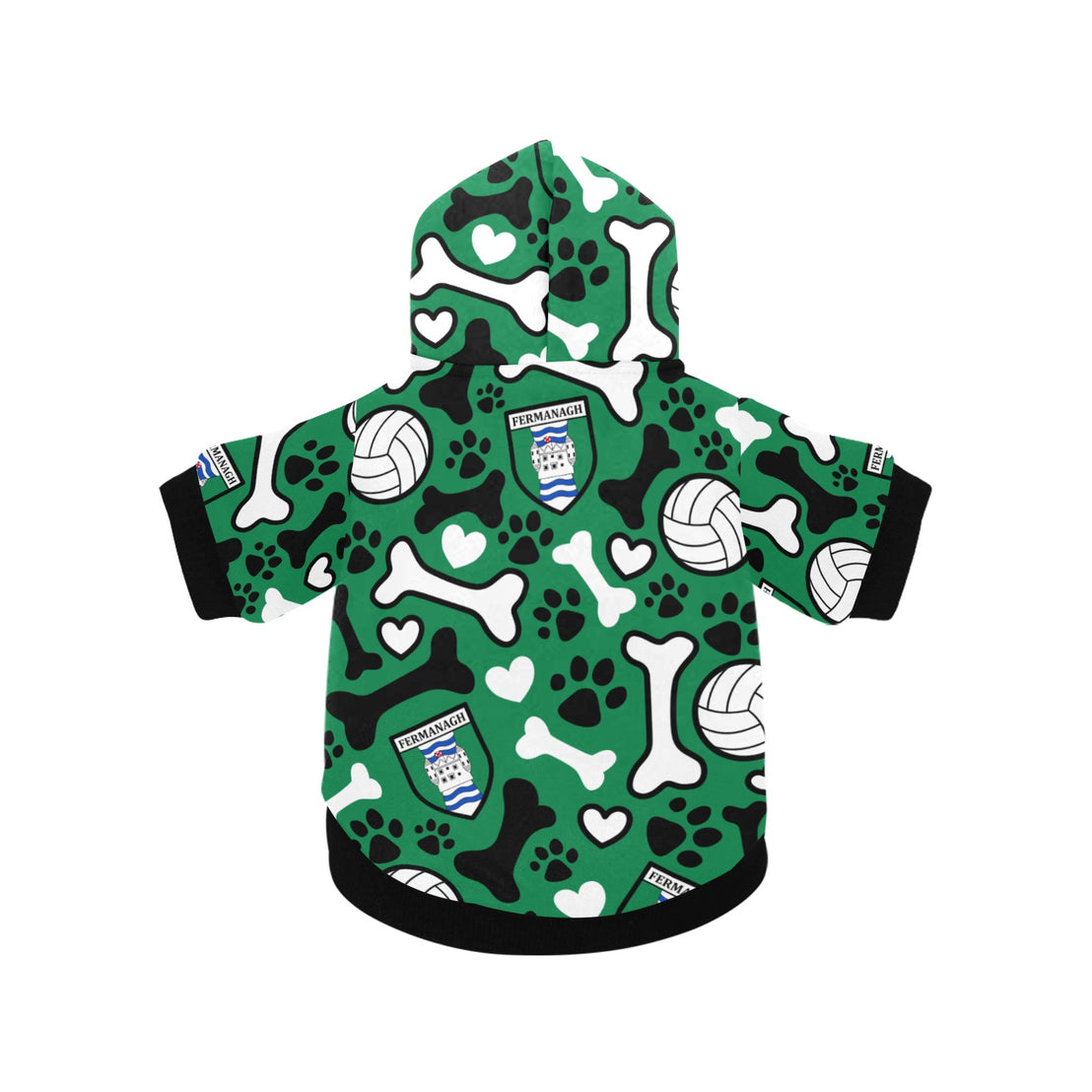 County Fermanagh Pooch Pattern Pet Hoodie