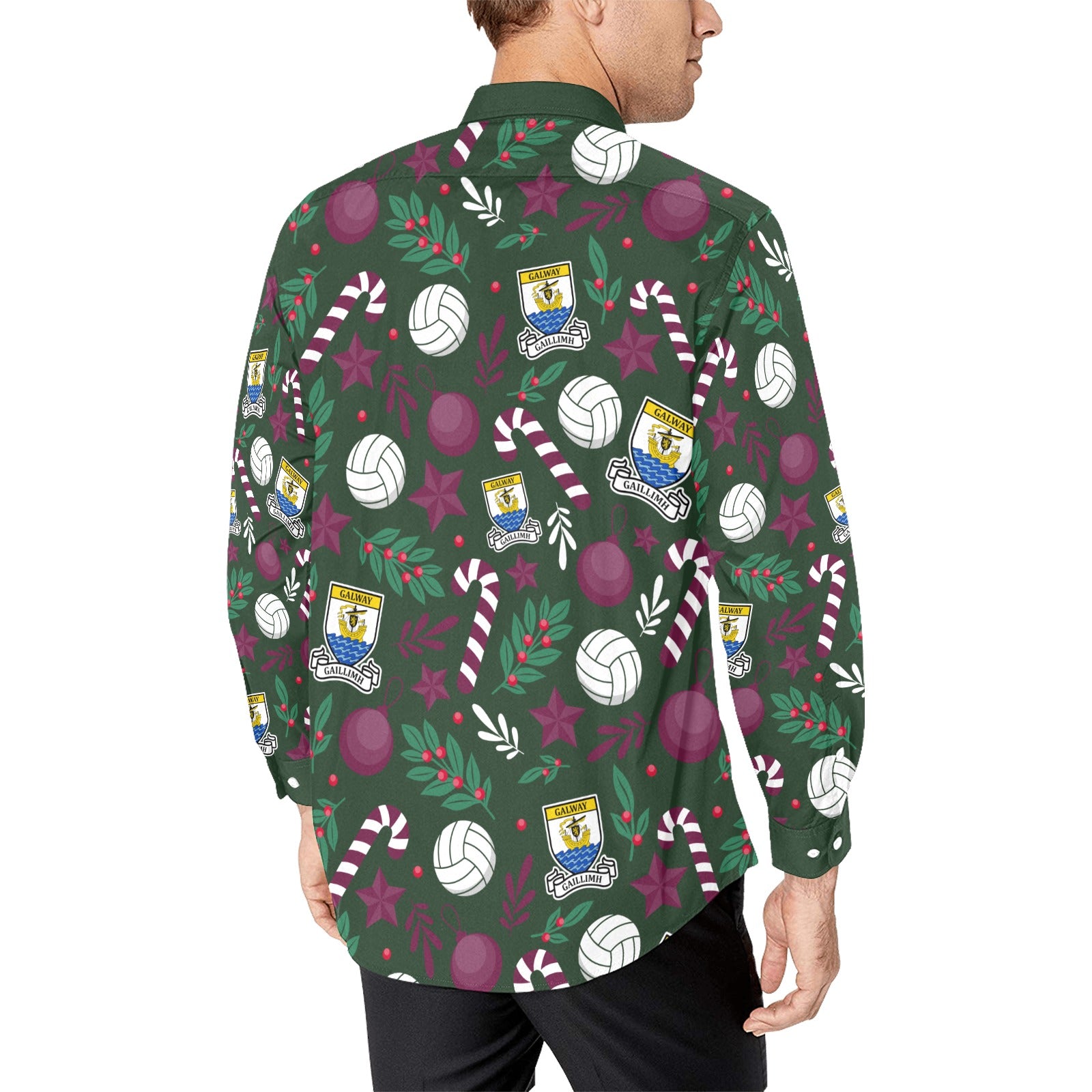 County Galway Christmas Button Up Shirt
