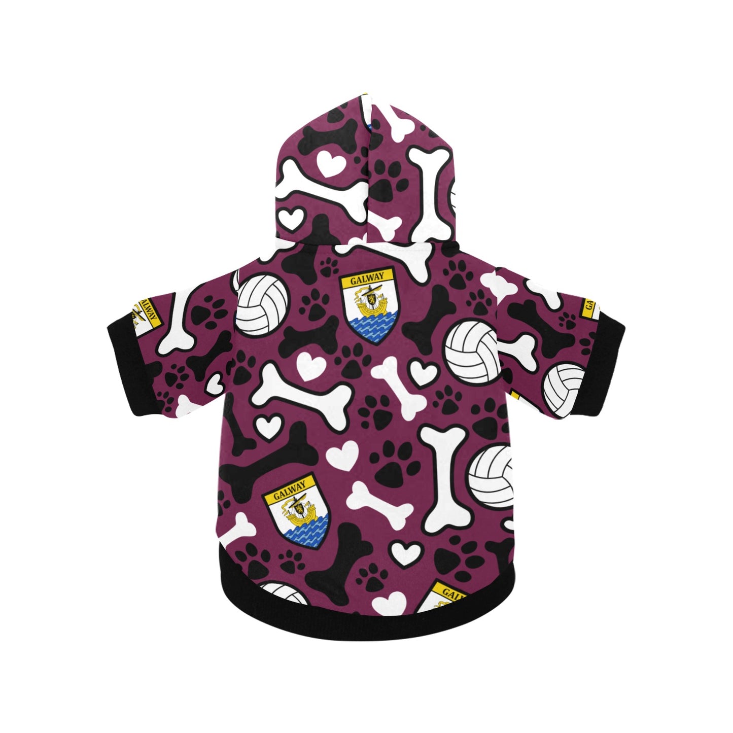 County Galway Pooch Pattern Pet Hoodie