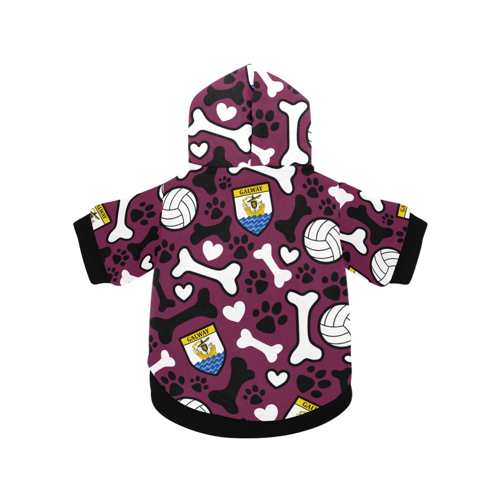 County Galway Pooch Pattern Pet Hoodie