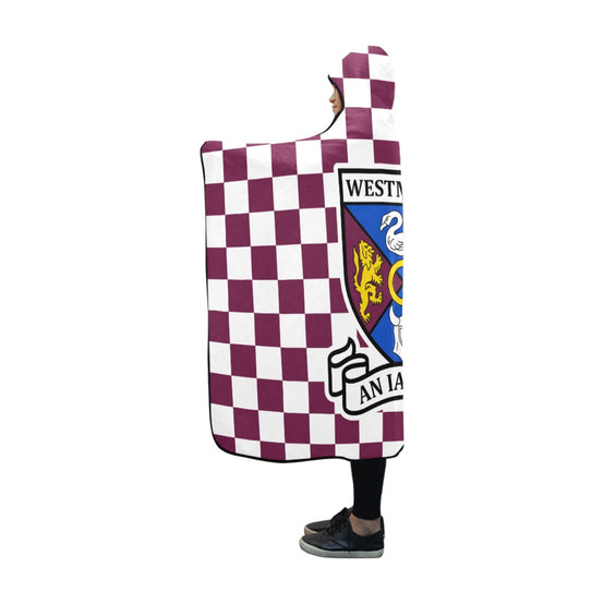 County Westmeath Premium Chequered Hooded Blanket