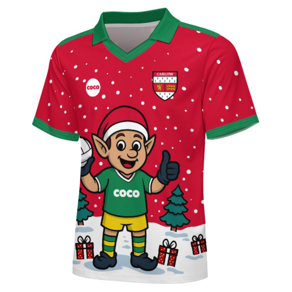County Carlow Christmas Jersey - Kids Elf
