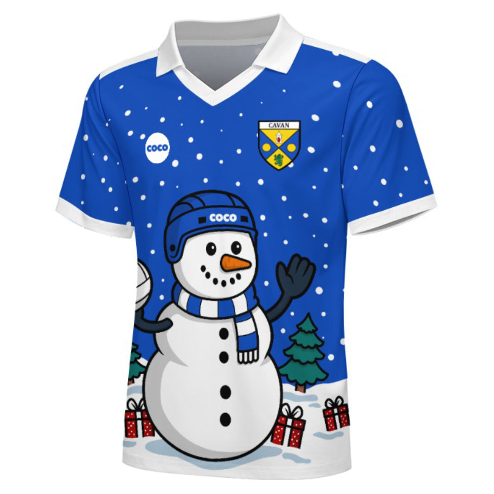 County Cavan Christmas Jersey - Kids Snowman
