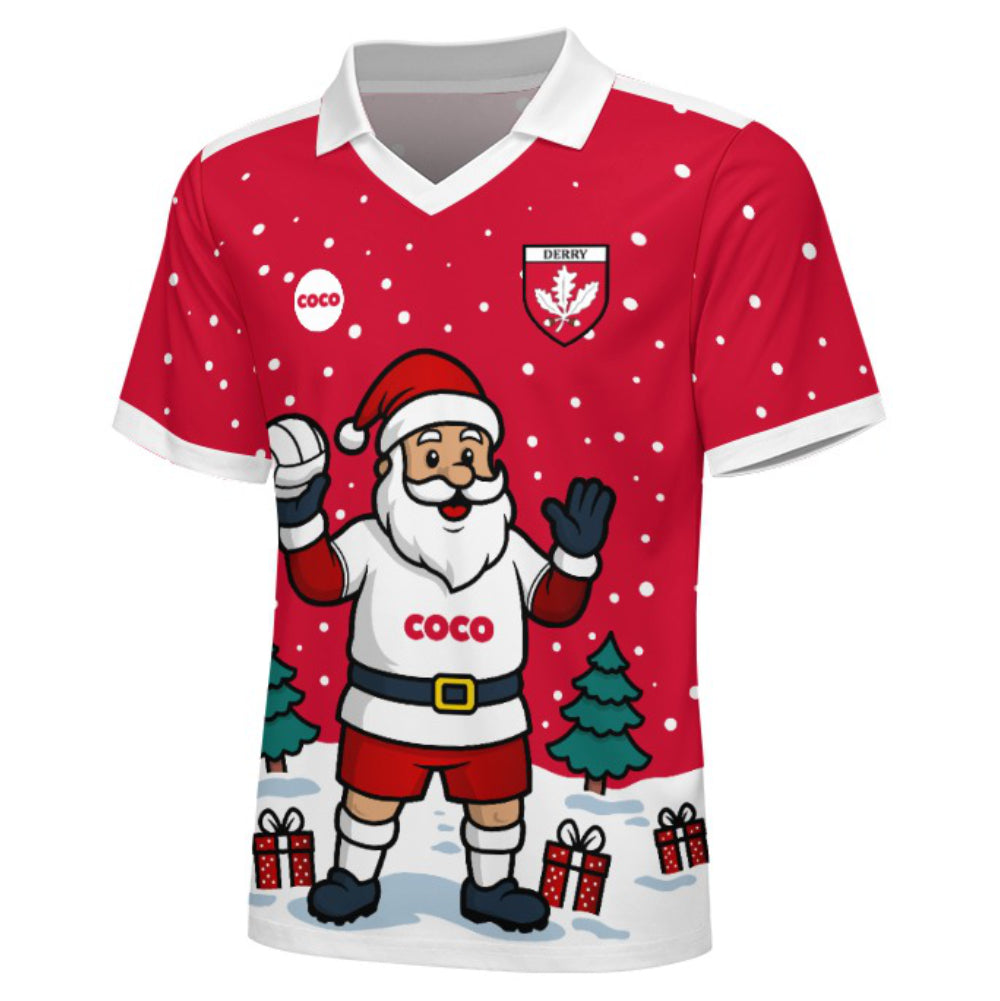 County Derry Christmas Jersey - Kids Santa
