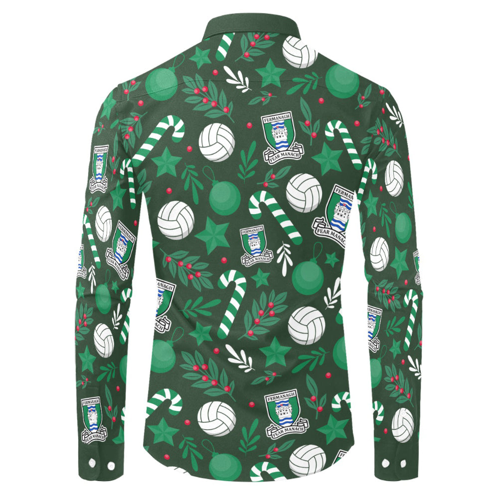 County Fermanagh Christmas Button Up Shirt