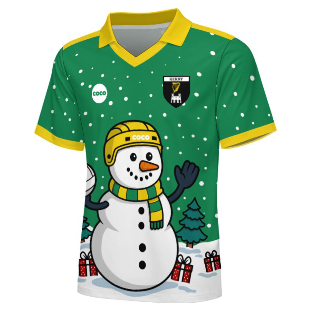 County Kerry Christmas Jersey - Kids Snowman