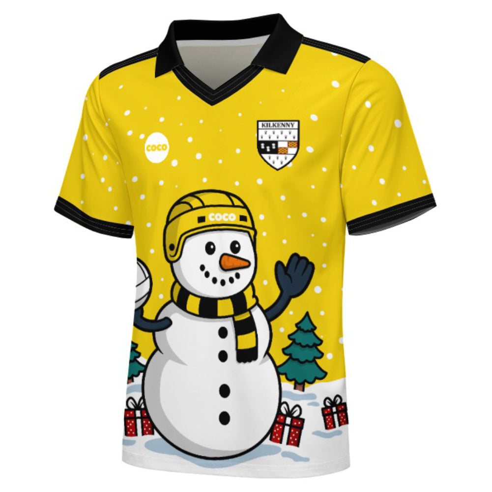 County Kilkenny Christmas Jersey - Kids Snowman