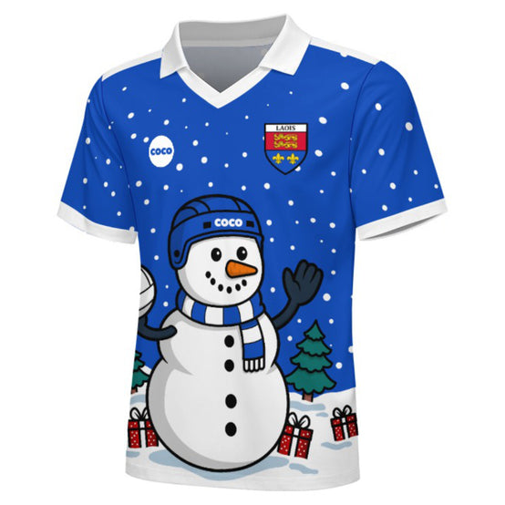 County Laois Christmas Jersey - Kids Snowman