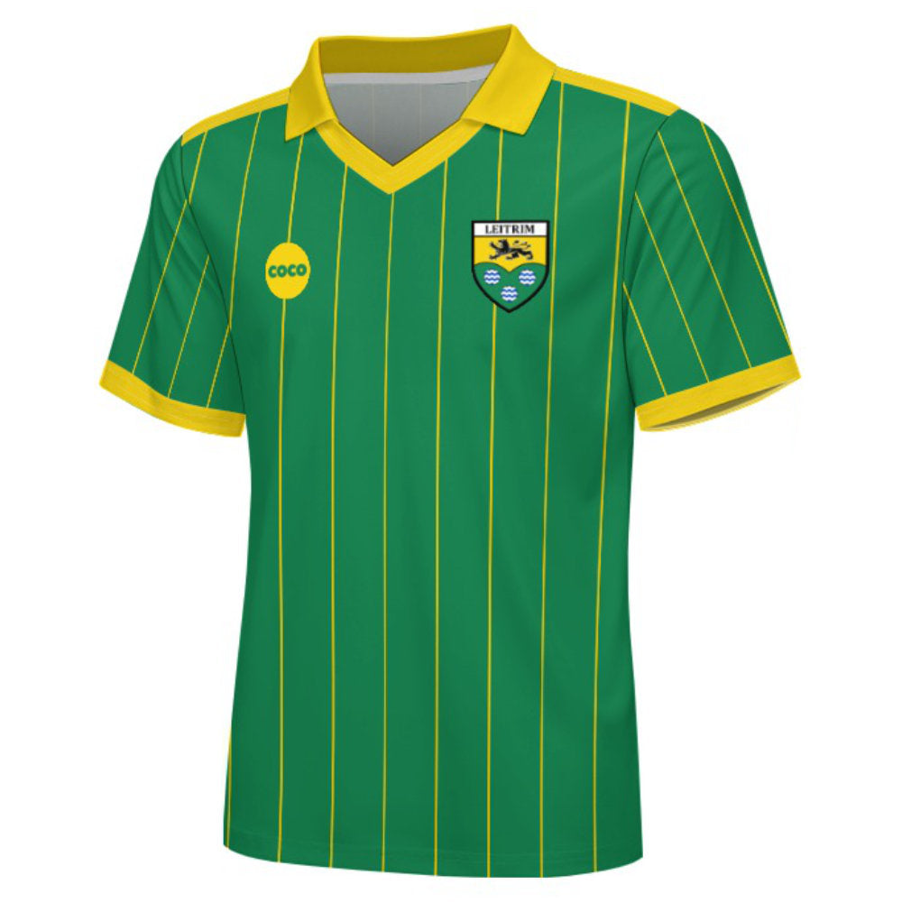 County Leitrim Retro Jersey Home Edition - Kids Age 13-14