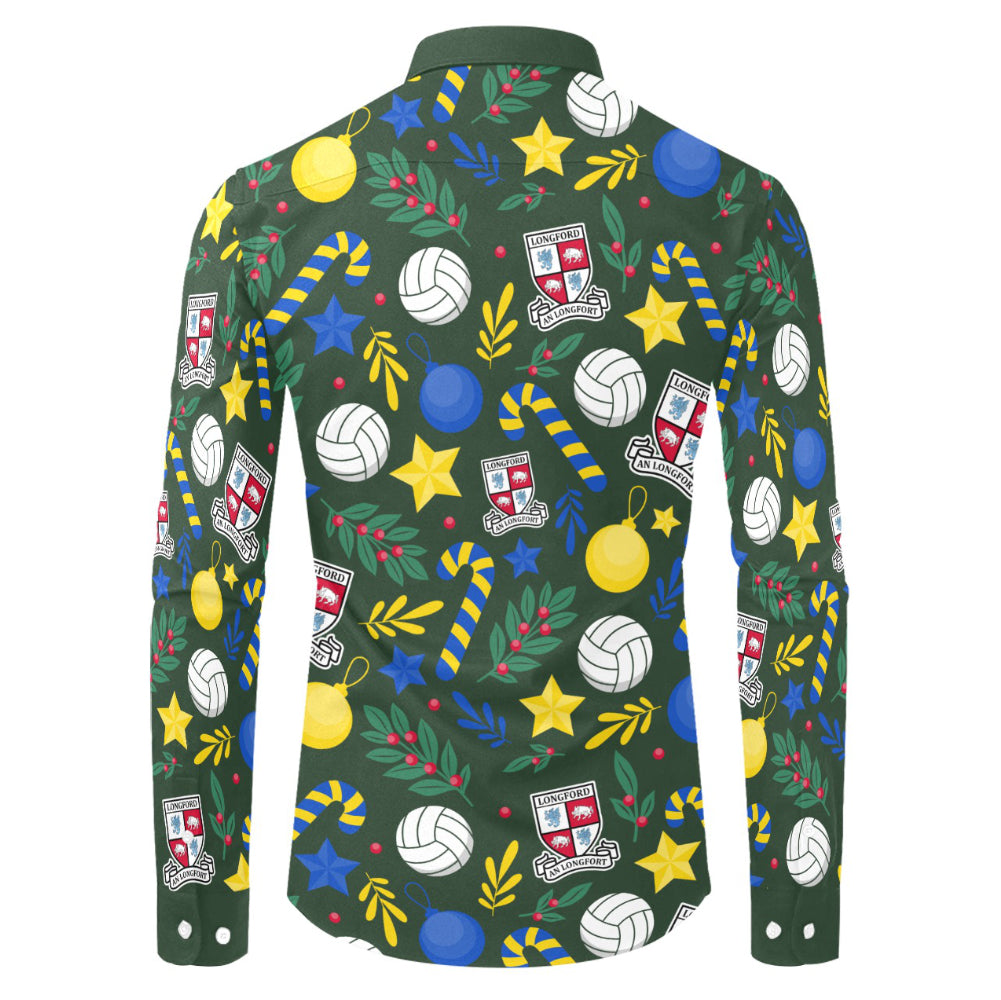 County Longford Christmas Button Up Shirt