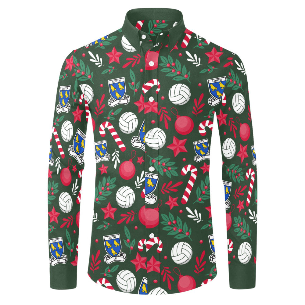 County Louth Christmas Button Up Shirt