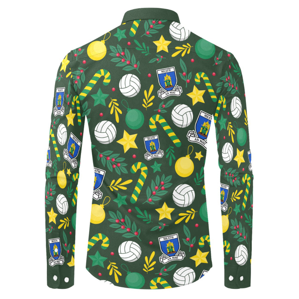 County Meath Christmas Button Up Shirt