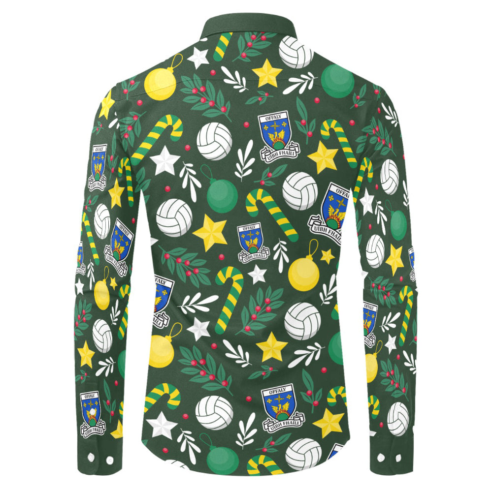 County Offaly Christmas Button Up Shirt