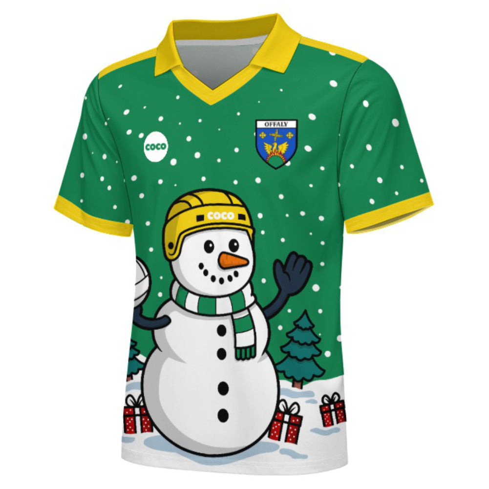 County Offaly Christmas Jersey - Kids Snowman