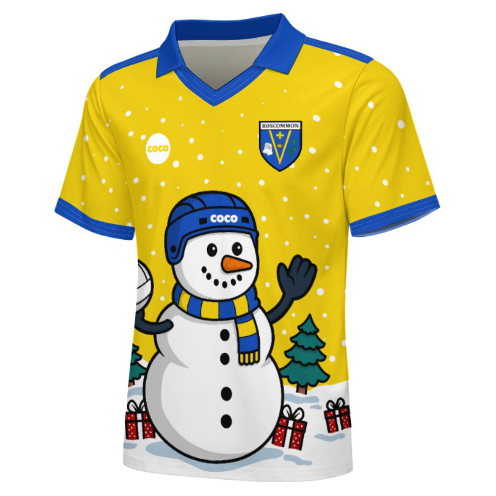 County Roscommon Christmas Jersey - Kids Snowman