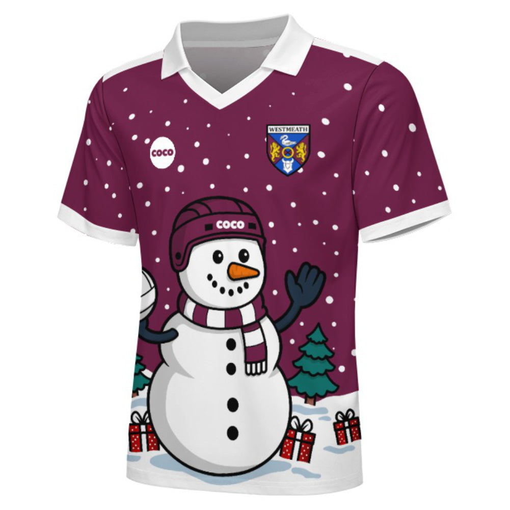 County Westmeath Christmas Jersey - Kids Snowman
