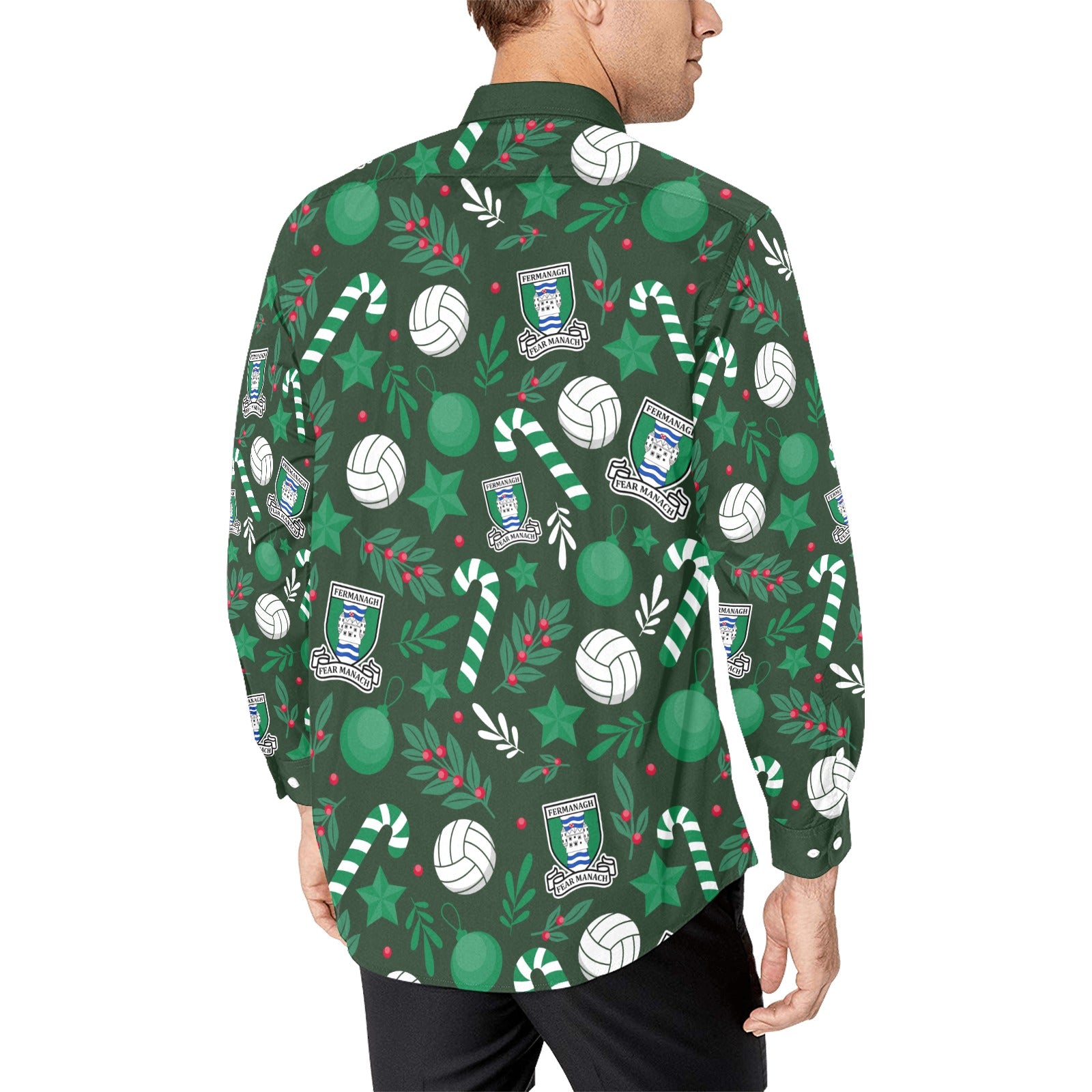 County Fermanagh Christmas Button Up Shirt