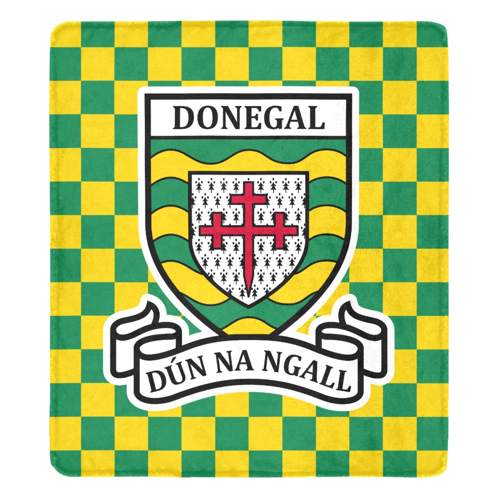 County Donegal Chequered Ultra-Soft Throw Blanket