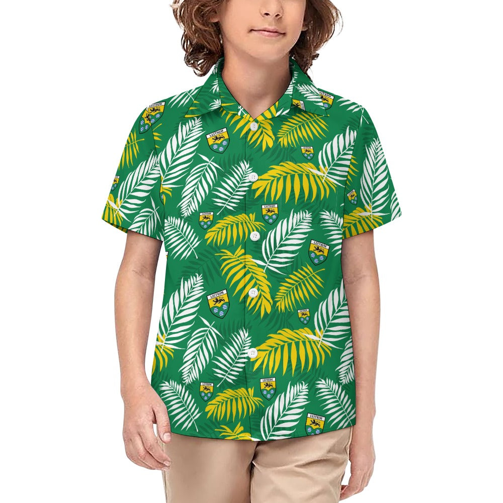 County Leitrim Hawaiian Button Up Shirt - Kids
