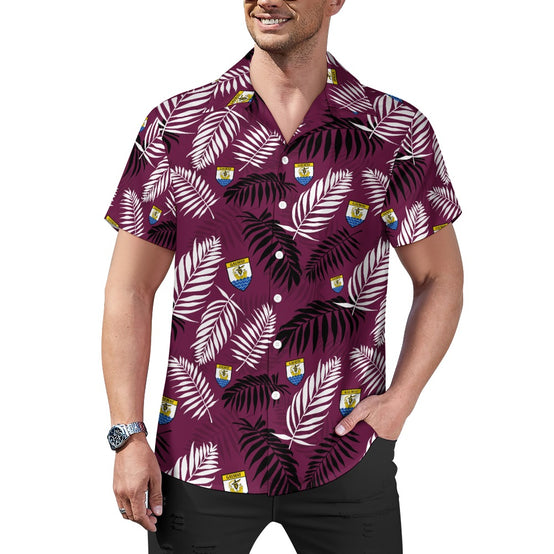 County Galway Hawaiian Button Up Shirt - Adults
