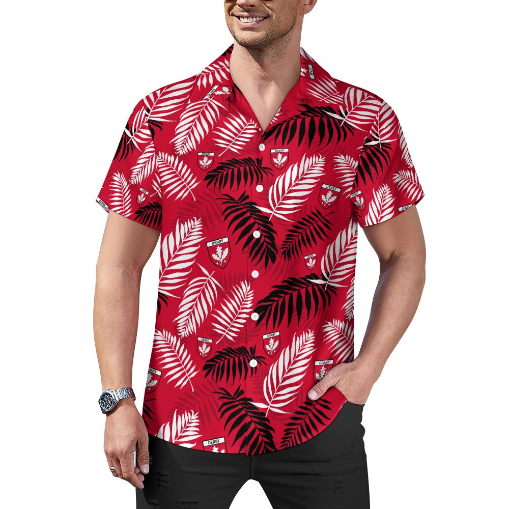 County Derry Hawaiian Button Up Shirt - Adults