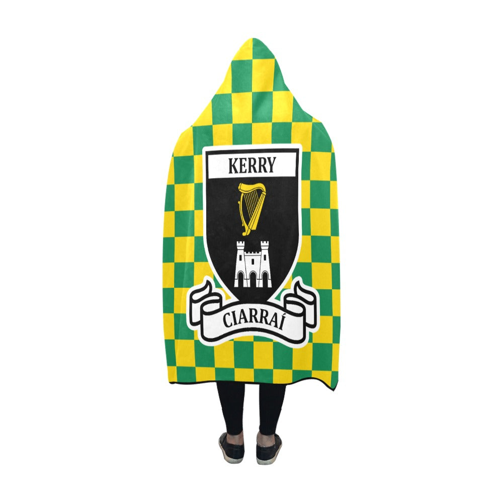 County Kerry Premium Chequered Hooded Blanket
