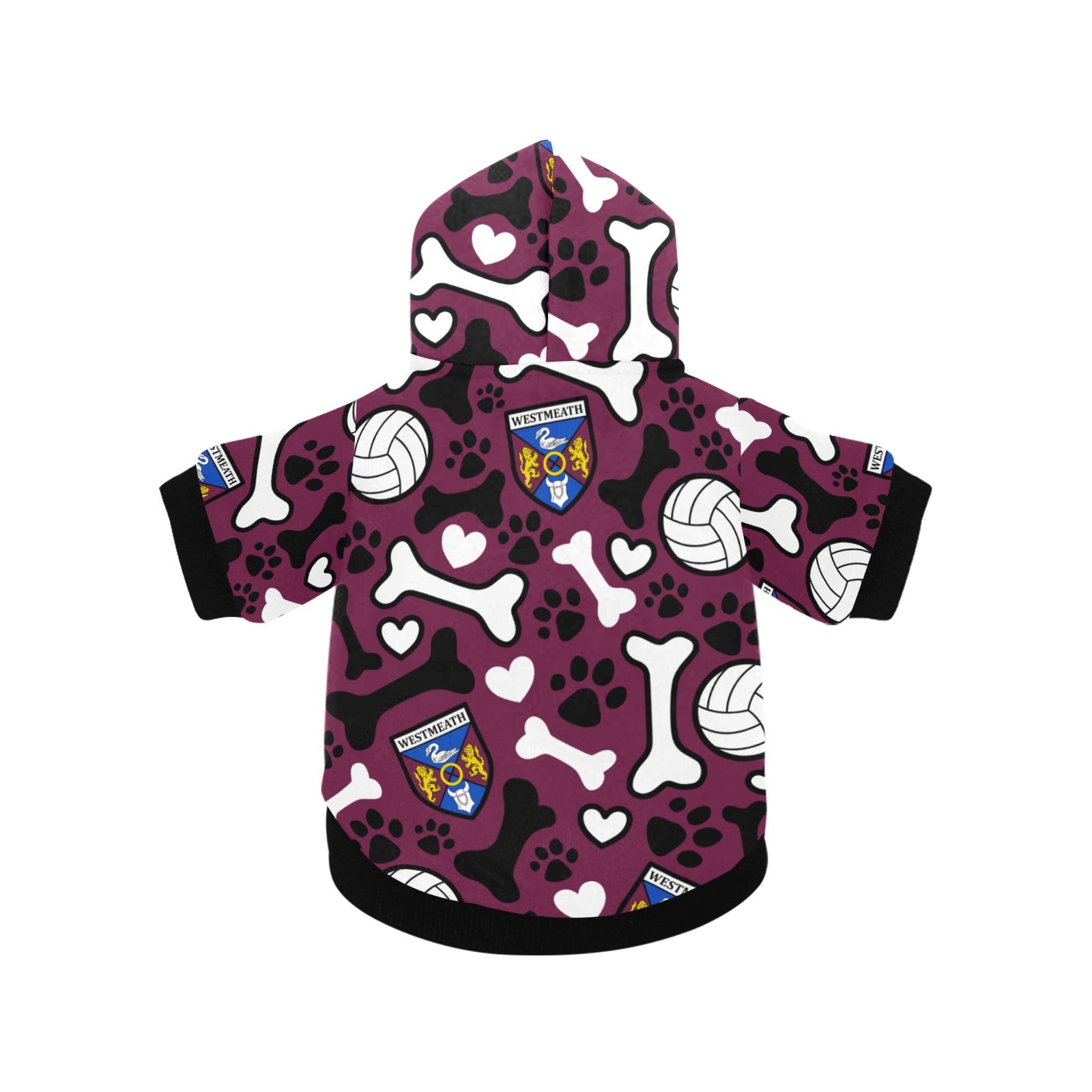 County Westmeath Pooch Pattern Pet Hoodie