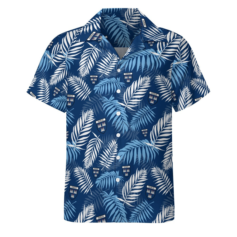 County Dublin Hawaiian Button Up Shirt - Adults 4XL
