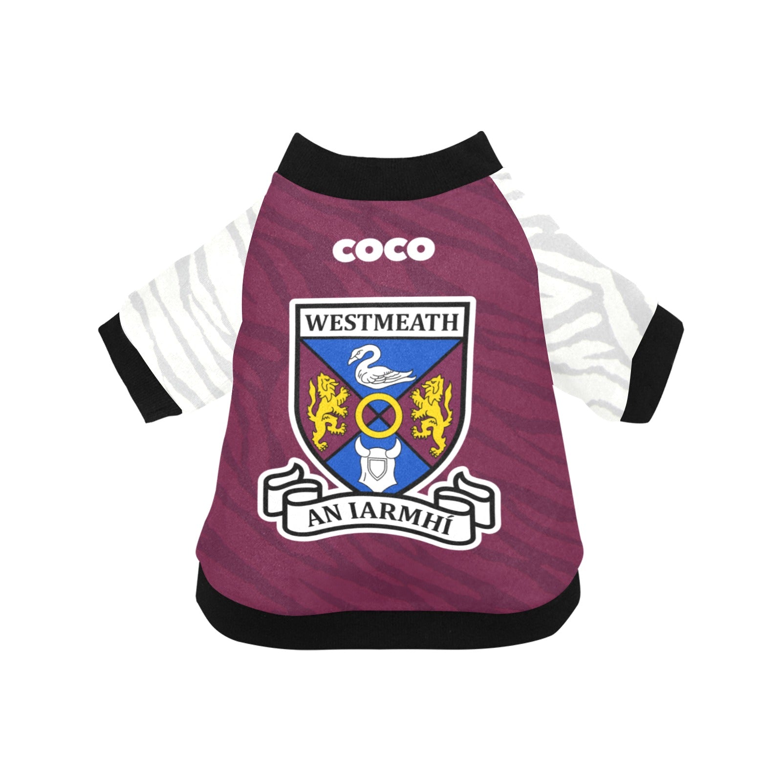 County Westmeath Jersey Inspired Pet Shirt