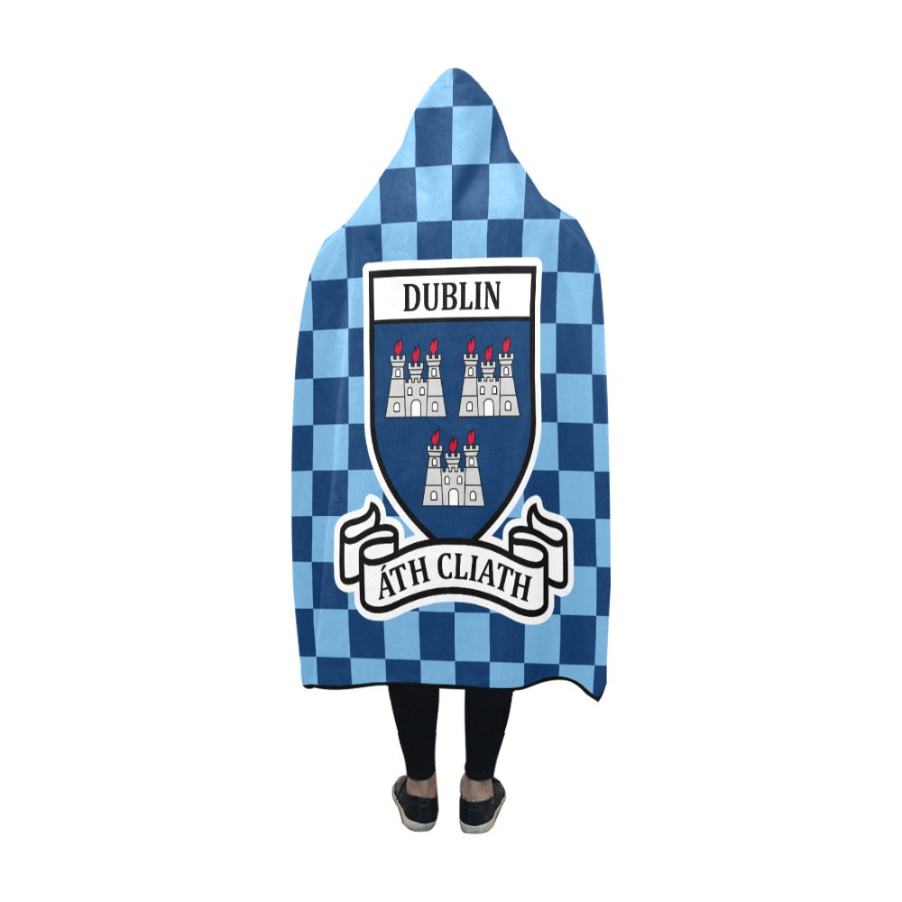 County Dublin Premium Chequered Hooded Blanket