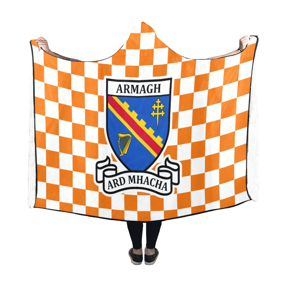 County Armagh Premium Chequered Hooded Blanket